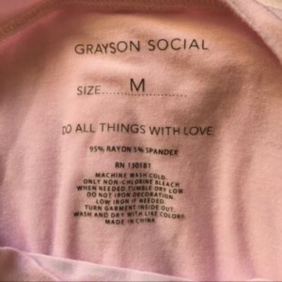 Grayson Social Pink Unicorns‎ & Mermaids Graphic Tee Lightweight Twee Casual - Picture 8 of 8